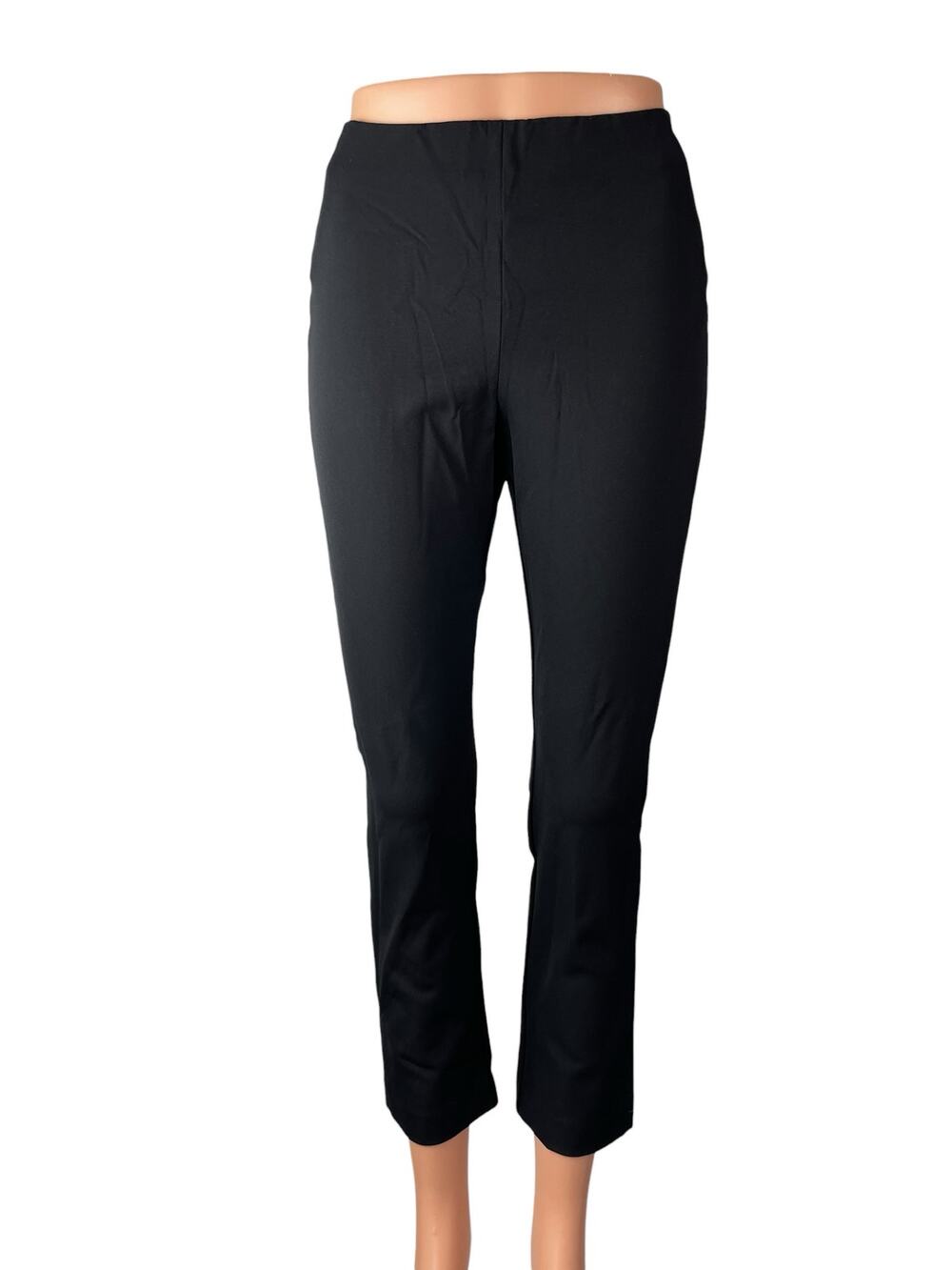 Veronica Beard Women's Black High Rise Slim Straight Trousers Dress Pants Size 8